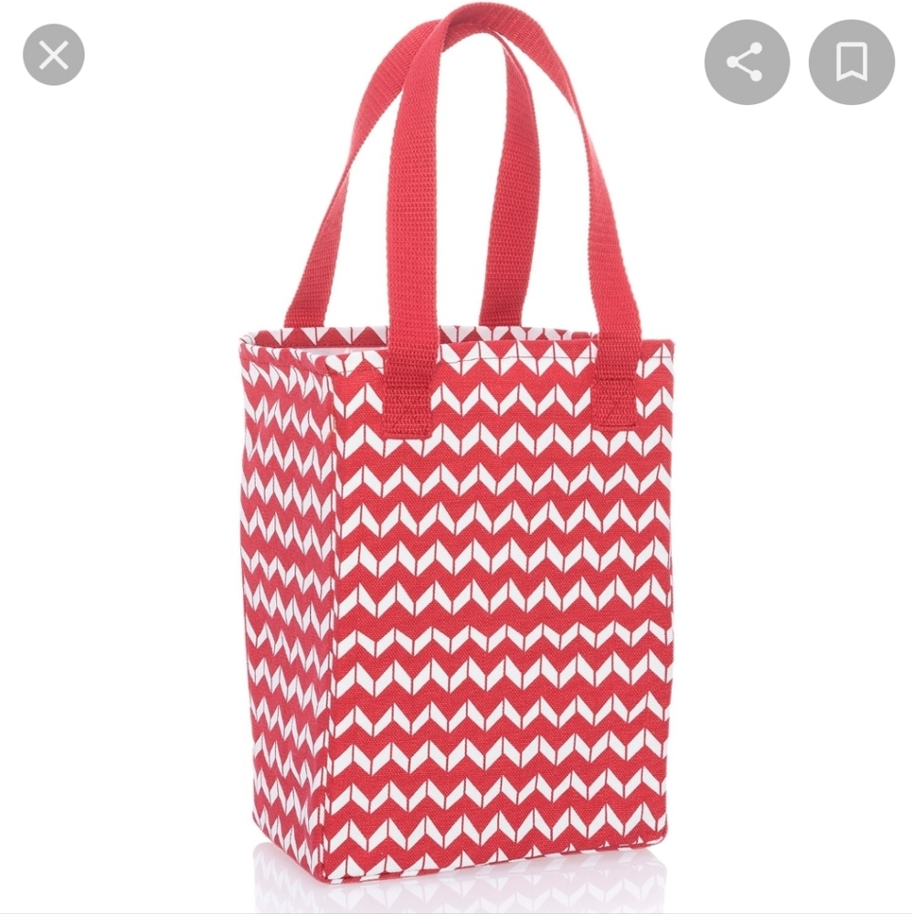 Twice as Nice Tote -Chevron Dash
